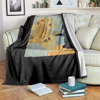 Chinga la Migra Throw Blanket Subtle FDT Black Cat Meme Van Gogh Art - Wonder Print Shop