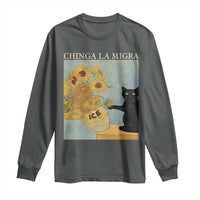 Chinga la Migra Long Sleeve Shirt Subtle FDT Black Cat Meme Van Gogh Art - Wonder Print Shop