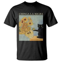 Chinga la Migra T Shirt Subtle FDT Black Cat Meme Van Gogh Art - Wonder Print Shop