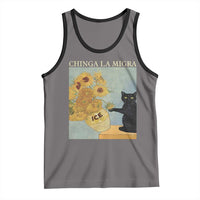 Chinga la Migra Tank Top Subtle FDT Black Cat Meme Van Gogh Art - Wonder Print Shop