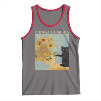 Chinga la Migra Tank Top Subtle FDT Black Cat Meme Van Gogh Art - Wonder Print Shop