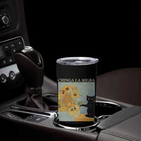 Chinga la Migra Tumbler Cup Subtle FDT Black Cat Meme Van Gogh Art - Wonder Print Shop