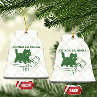 Chinga la Migra Ceramic Ornament Funny Subtle FDT Cat Meme - Wonder Print Shop
