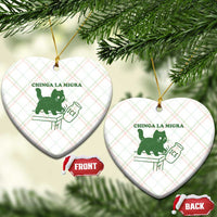 Chinga la Migra Ceramic Ornament Funny Subtle FDT Cat Meme - Wonder Print Shop