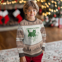 Chinga la Migra Ugly Christmas Sweater Funny Subtle FDT Cat Meme - Wonder Print Shop