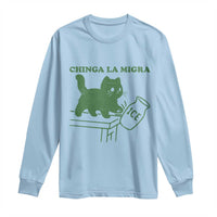 Chinga la Migra Long Sleeve Shirt Funny Subtle FDT Cat Meme - Wonder Print Shop