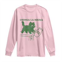 Chinga la Migra Long Sleeve Shirt Funny Subtle FDT Cat Meme - Wonder Print Shop