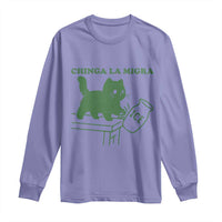Chinga la Migra Long Sleeve Shirt Funny Subtle FDT Cat Meme - Wonder Print Shop