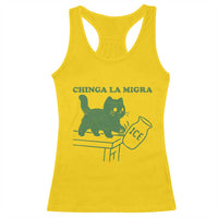 Chinga la Migra Racerback Tank Top Funny Subtle FDT Cat Meme - Wonder Print Shop
