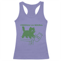 Chinga la Migra Racerback Tank Top Funny Subtle FDT Cat Meme - Wonder Print Shop