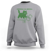 Chinga la Migra Sweatshirt Funny Subtle FDT Cat Meme - Wonder Print Shop