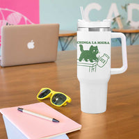 Chinga la Migra Tumbler With Handle Funny Subtle FDT Cat Meme - Wonder Print Shop