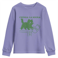 Chinga la Migra Youth Sweatshirt Funny Subtle FDT Cat Meme - Wonder Print Shop
