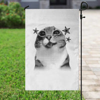Funny Y2k Cat Meme Garden Flag Vintage Retro Silly Cats Cats lover Gift - Wonder Print Shop