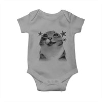 Funny Y2k Cat Meme Baby Onesie Vintage Retro Silly Cats Cats lover Gift - Wonder Print Shop