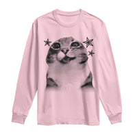 Funny Y2k Cat Meme Long Sleeve Shirt Vintage Retro Silly Cats Cats lover Gift - Wonder Print Shop