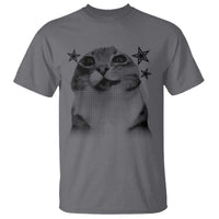 Funny Y2k Cat Meme T Shirt Vintage Retro Silly Cats Cats lover Gift - Wonder Print Shop