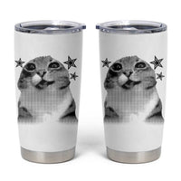 Funny Y2k Cat Meme Tumbler Cup Vintage Retro Silly Cats Cats lover Gift - Wonder Print Shop