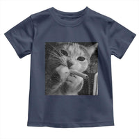 Smoking Cat Y2K Toddler T Shirt Vintage Grunge Cat Edgy Retro 90s Streetwear - Wonder Print Shop
