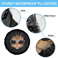 Funny Y2k Retro Cat Meme Spare Tire Cover Vintage Cat Edgy Retro 90s Streetwear - Wonder Print Shop