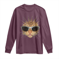 Funny Y2k Retro Cat Meme Long Sleeve Shirt Vintage Cat Edgy Retro 90s Streetwear - Wonder Print Shop