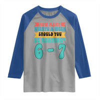 Funny 67 Six Seven Teacher Raglan Shirt How Many Nights A Week Should You Be Reading 6 7 - Wonder Print Shop
