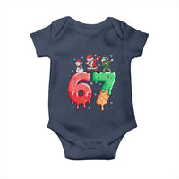 67 Six Seven Christmas Baby Onesie Funny Dabbing Santa Elf Friends 6 7 Meme Gen Alpha Slang - Wonder Print Shop