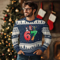 67 Six Seven Xmas Ugly Christmas Sweater Funny Dabbing Santa Elf Friends 6 7 Meme Gen Alpha Slang - Wonder Print Shop