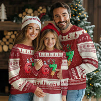 67 Six Seven Xmas Ugly Christmas Sweater Funny Dabbing Santa Elf Friends 6 7 Meme Gen Alpha Slang - Wonder Print Shop