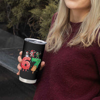 67 Six Seven Christmas Tumbler Cup Funny Dabbing Santa Elf Friends 6 7 Meme Gen Alpha Slang - Wonder Print Shop