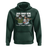 Snowasis Some Might Sleigh Christmas Hoodie Funny Music Lovers Snowman Singers Band - Wonder Print Shop