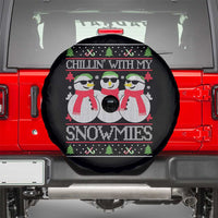 Chillin With My Snowmies Spare Tire Cover Funny Snowman Christmas Kids Boys Ugly Xmas - Wonder Print Shop
