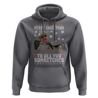Merry Christmas To All You Sumbitches Hoodie Funny Ugly Xmas Retro 80s Movie - Wonder Print Shop