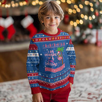 I Am Dreaming Of A Pink Christmas Hanukkah Ugly Sweater Family Trip Santa Flamingo Palm Tree Ugly Xmas - Wonder Print Shop