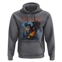 Vintage 90s Feminism Dragon Hoodie Burn the Patriarchy - Wonder Print Shop