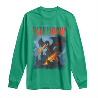 Vintage 90s Feminism Dragon Long Sleeve Shirt Burn the Patriarchy - Wonder Print Shop