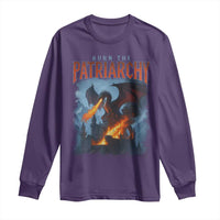 Vintage 90s Feminism Dragon Long Sleeve Shirt Burn the Patriarchy - Wonder Print Shop
