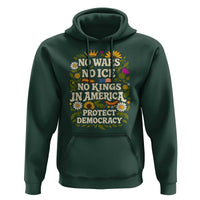 No Wars No ICE No Kings Hoodie Floral Resist No Kings In America Protest