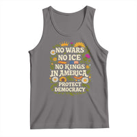 No Wars No ICE No Kings Tank Top Floral Resist No Kings In America Protest