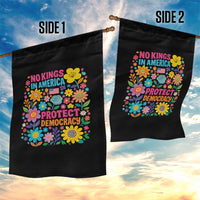 No Kings In America Protest Democraty Garden Flag Floral Resist