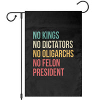 No Kings Garden Flag Retro Resistance