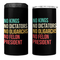 No Kings 4 in 1 Can Cooler Tumbler Retro Resistance