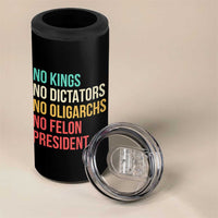No Kings 4 in 1 Can Cooler Tumbler Retro Resistance