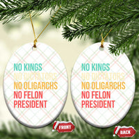 No Kings Ceramic Ornament Retro Resistance