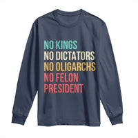No Kings Long Sleeve Shirt Retro Resistance