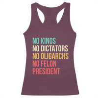 No Kings Racerback Tank Top Retro Resistance