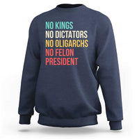 No Kings Sweatshirt Retro Resistance