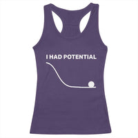 I Had Potential Racerback Tank Top Funny Sci Fi