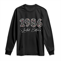 40th Birthday Long Sleeve Shirt Floral 1986 40 Year Old Birthday Gifts For Women