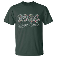 40th Birthday T Shirt Floral 1986 40 Year Old Birthday Gifts For Women
